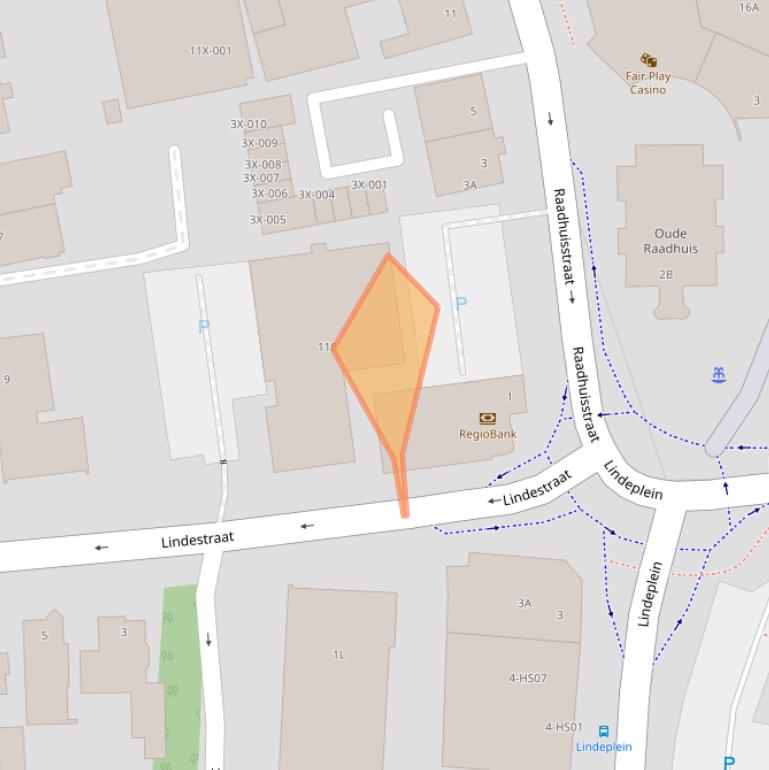 Kaart van postcodegebied 6444AN.