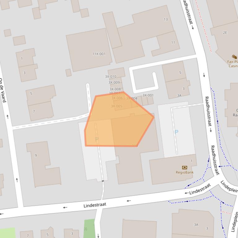 Kaart van postcodegebied 6444AP.