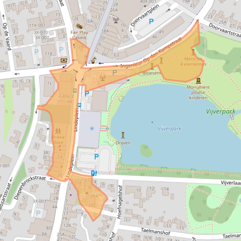 Kaart van postcodegebied 6444AT.