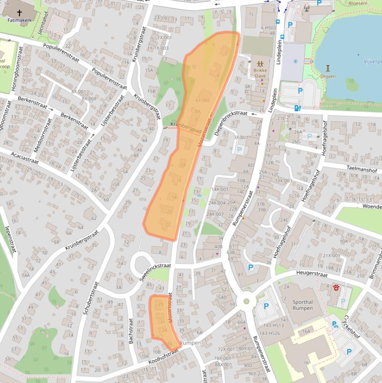 Kaart van postcodegebied 6444AW.