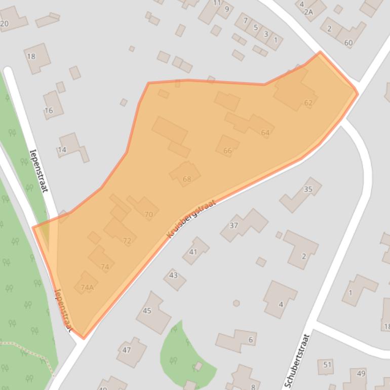 Kaart van postcodegebied 6444BH.