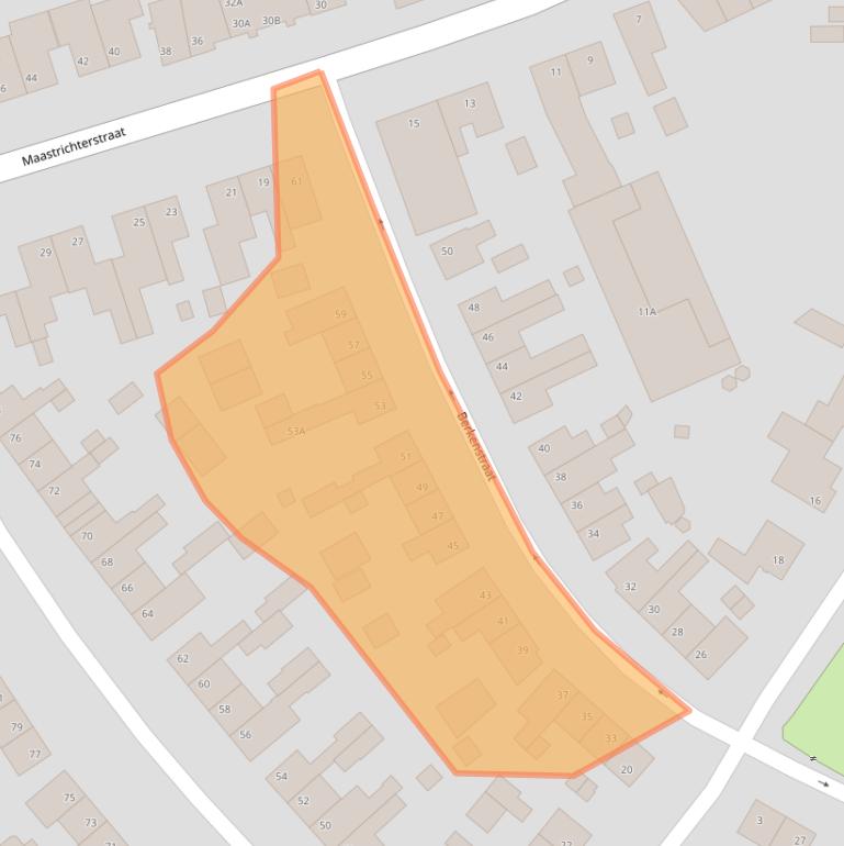 Kaart van postcodegebied 6444BV.