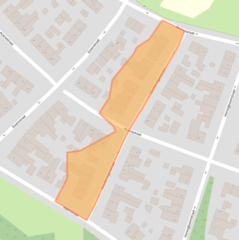 Kaart van postcodegebied 6444CK.