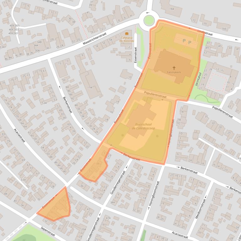 Kaart van postcodegebied 6444CL.