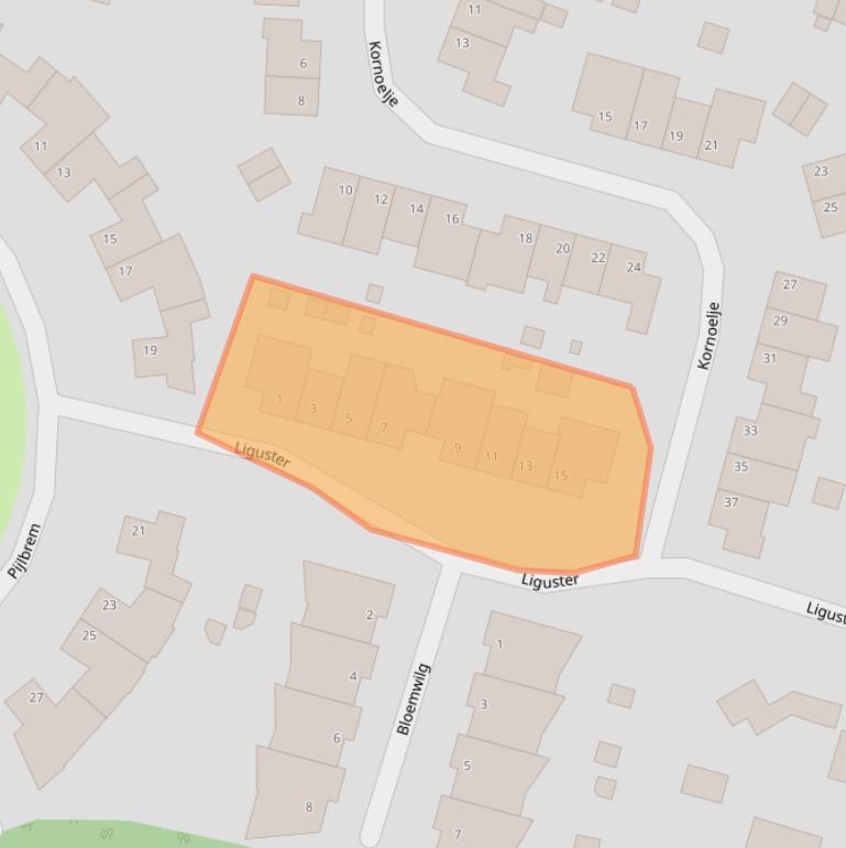 Kaart van postcodegebied 6444DV.