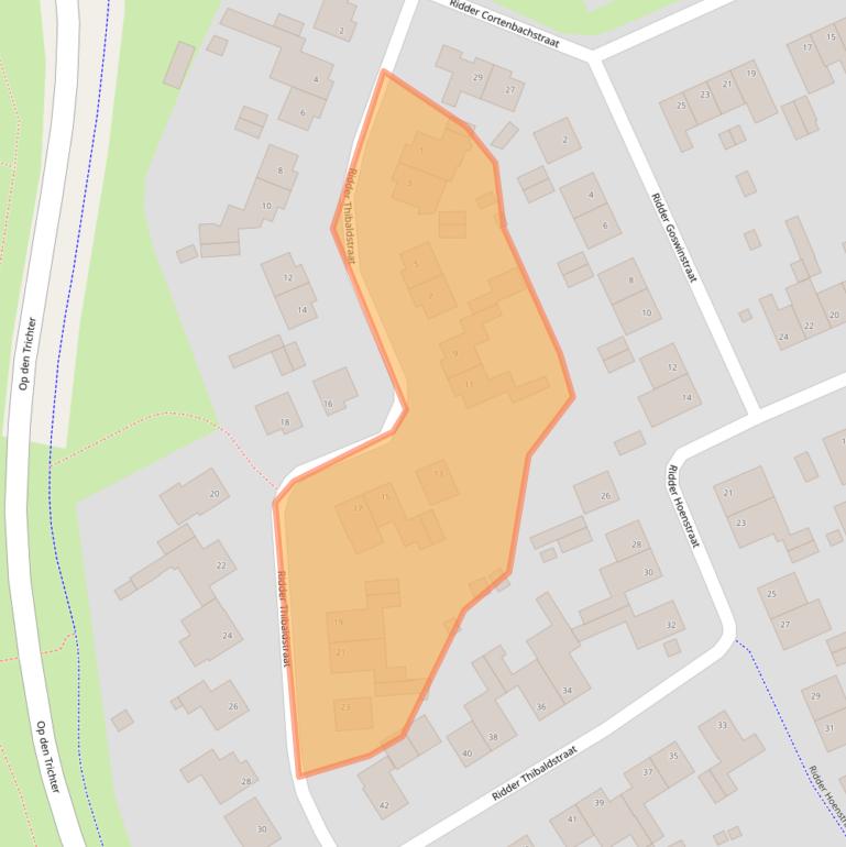 Kaart van postcodegebied 6444ED.