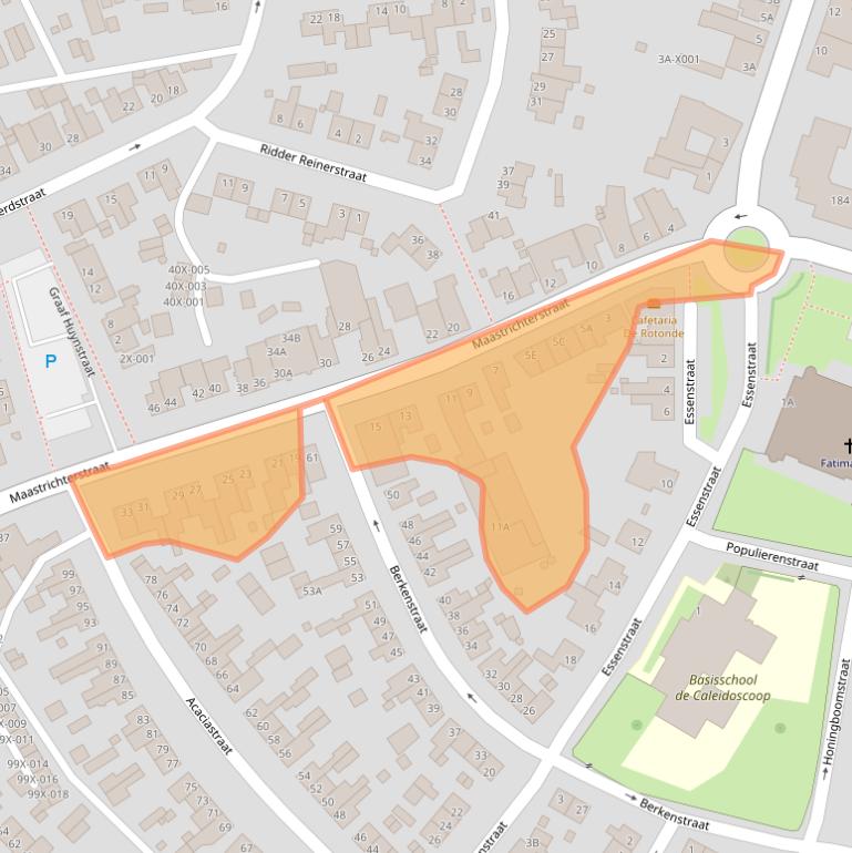 Kaart van postcodegebied 6444GA.