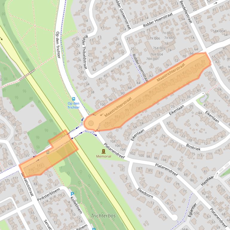 Kaart van postcodegebied 6444GC.