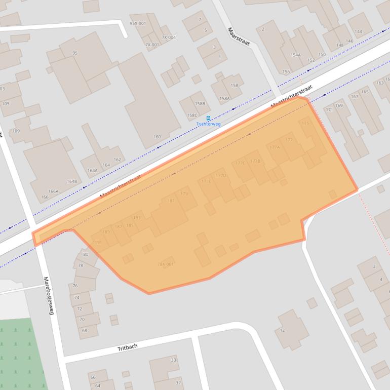 Kaart van postcodegebied 6444GE.