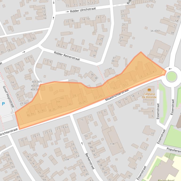 Kaart van postcodegebied 6444GG.