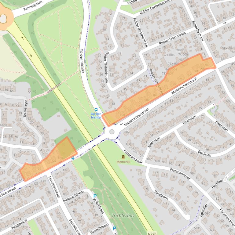 Kaart van postcodegebied 6444GJ.