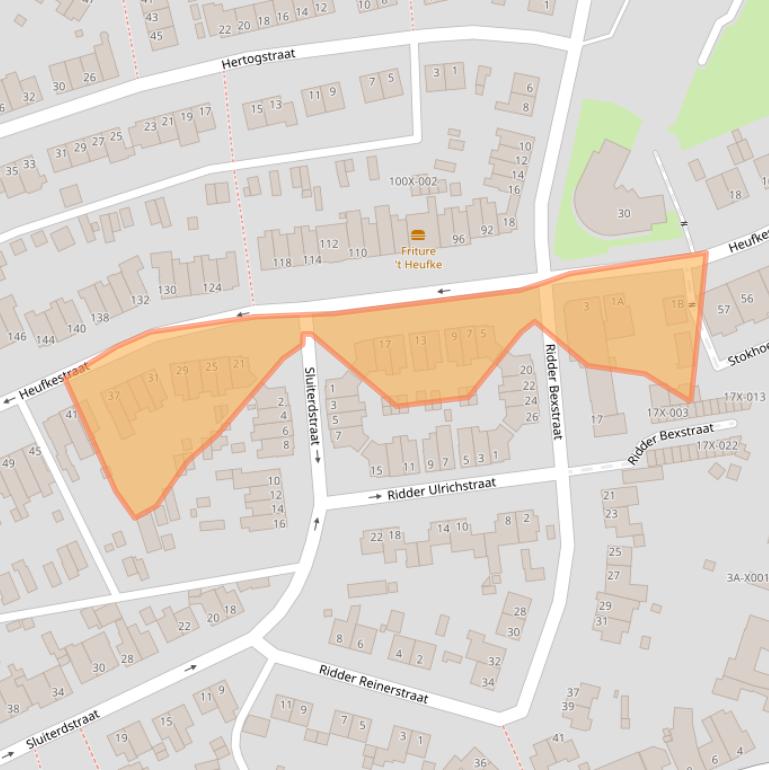 Kaart van postcodegebied 6444GM.