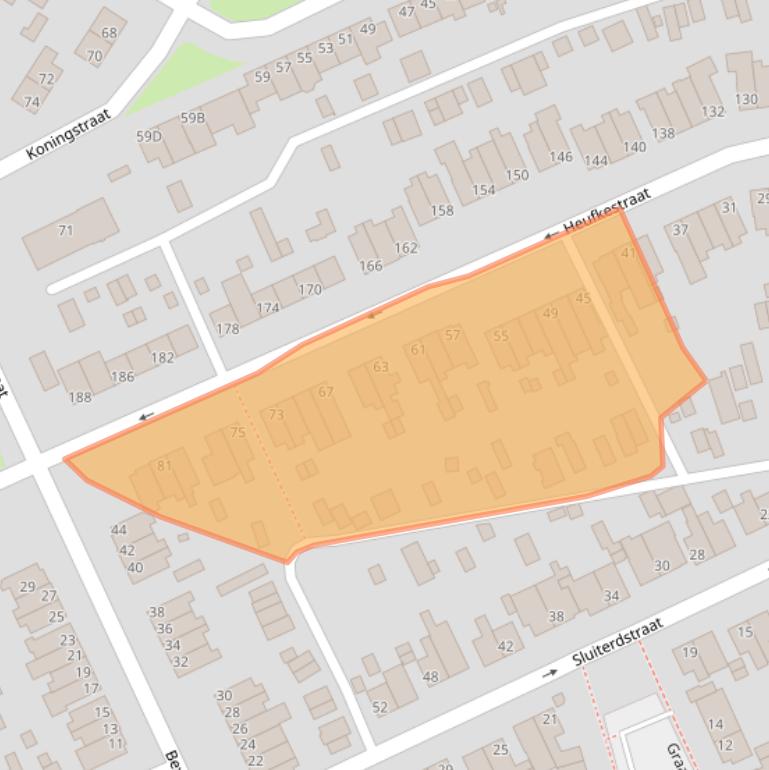 Kaart van postcodegebied 6444GN.