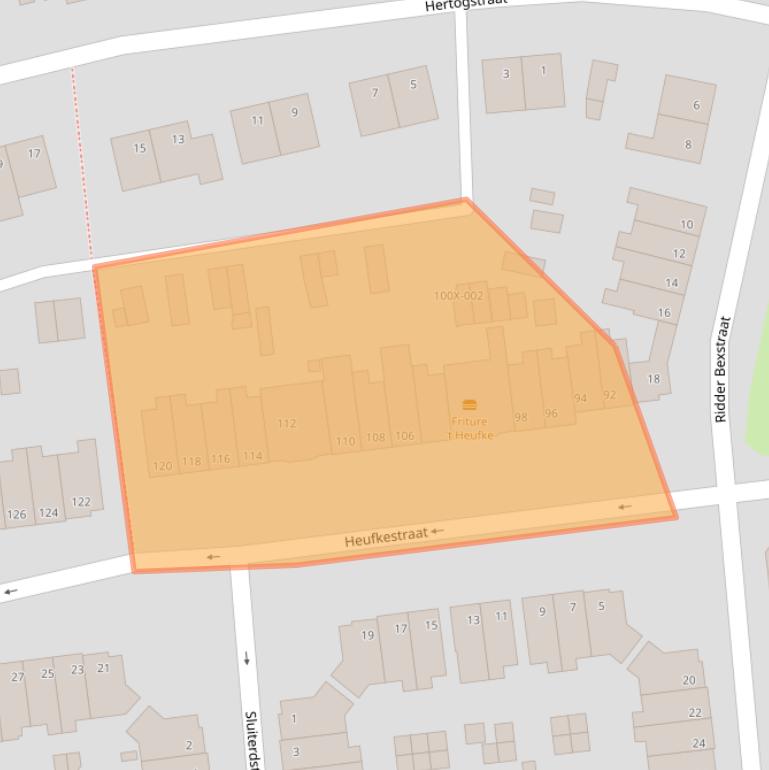 Kaart van postcodegebied 6444GS.