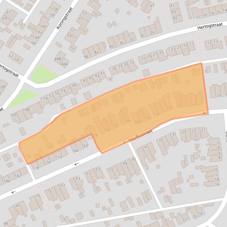 Kaart van postcodegebied 6444GT.