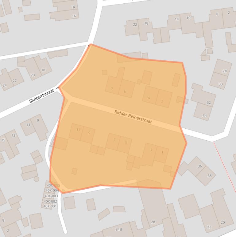 Kaart van postcodegebied 6444GX.