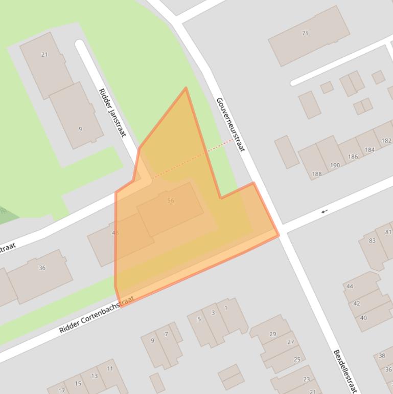 Kaart van postcodegebied 6444HR.