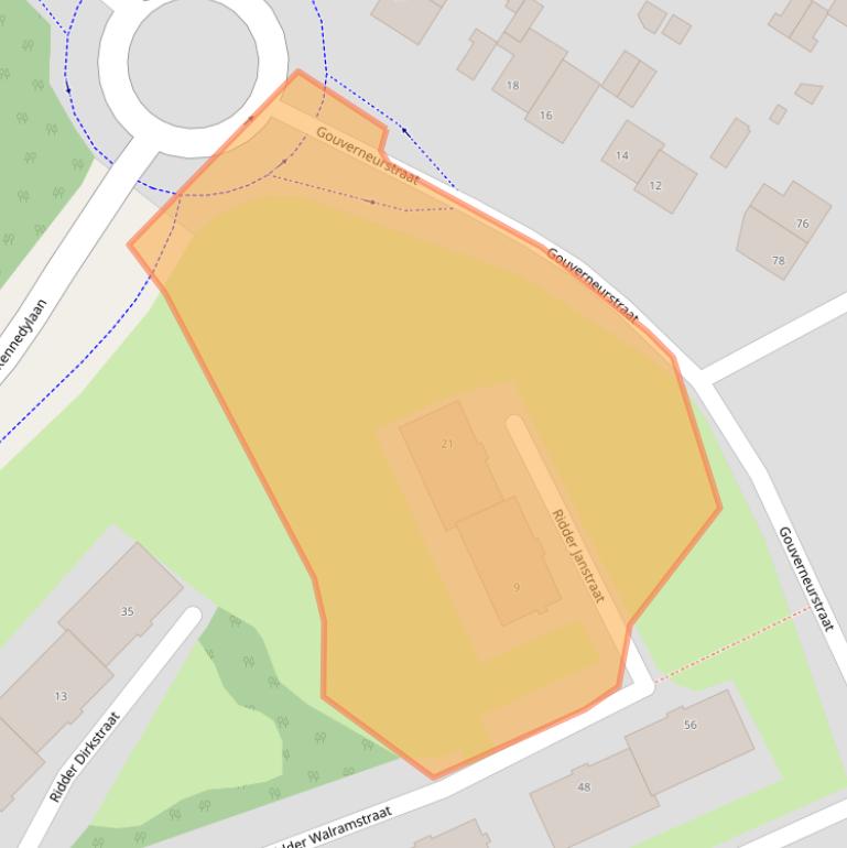 Kaart van postcodegebied 6444HS.