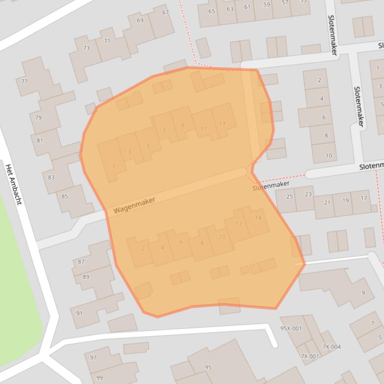 Kaart van postcodegebied 6444KN.