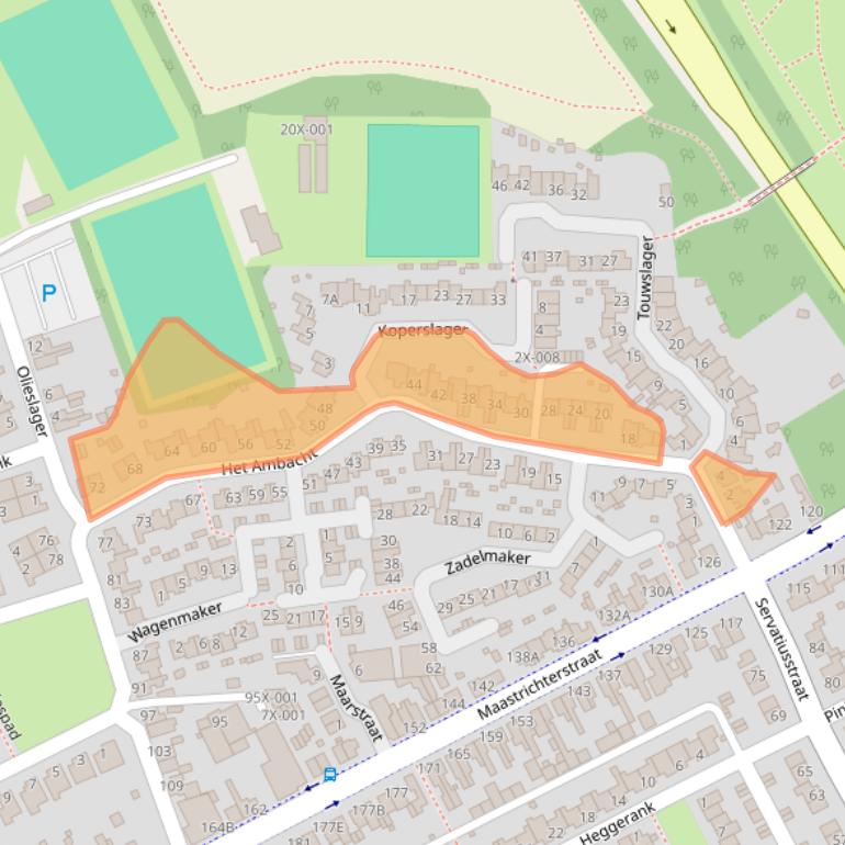 Kaart van postcodegebied 6444KW.