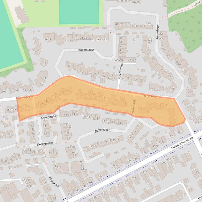 Kaart van postcodegebied 6444KX.