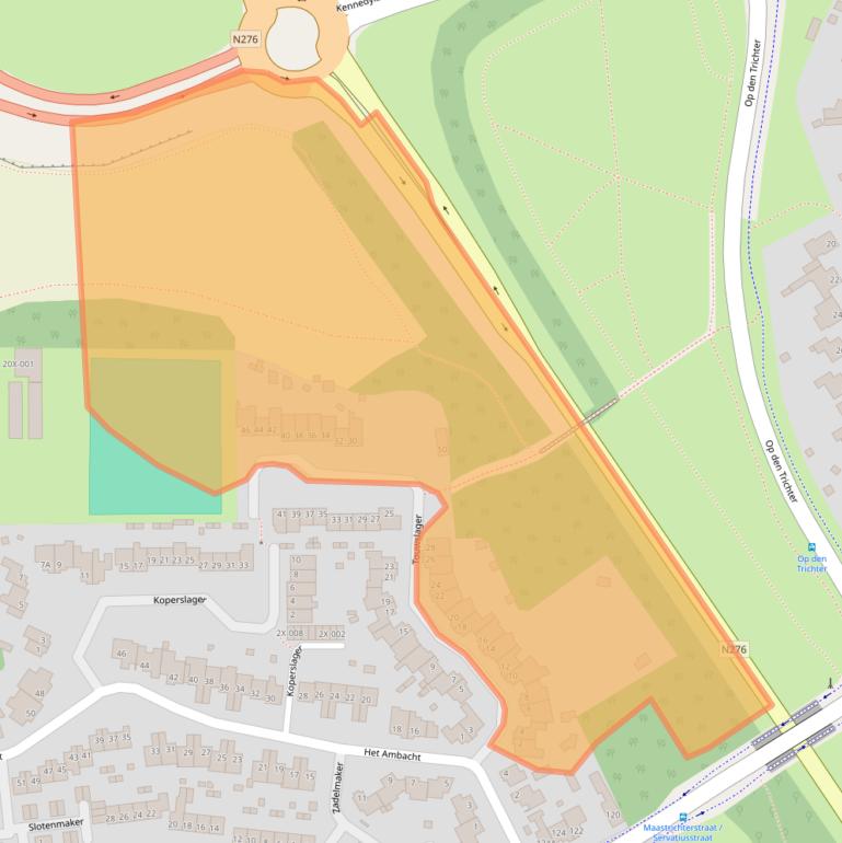 Kaart van postcodegebied 6444LC.