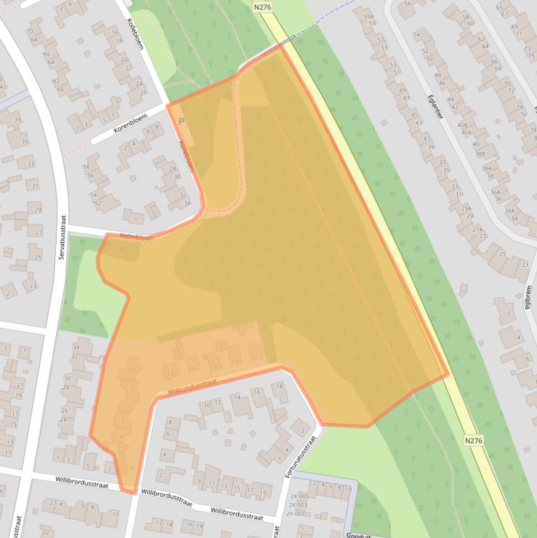 Kaart van postcodegebied 6444TX.