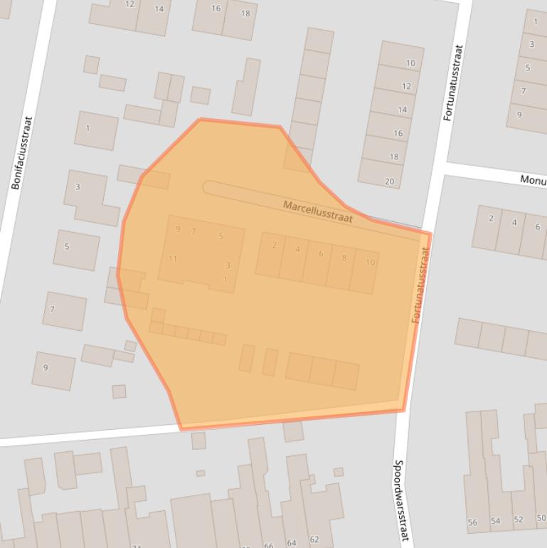 Kaart van postcodegebied 6444VD.