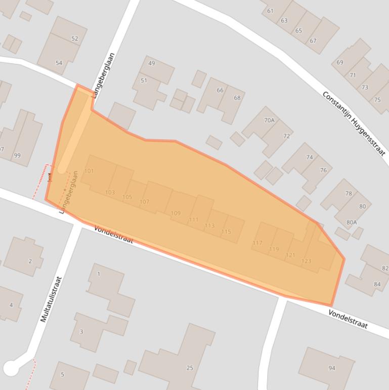 Kaart van postcodegebied 6445AH.