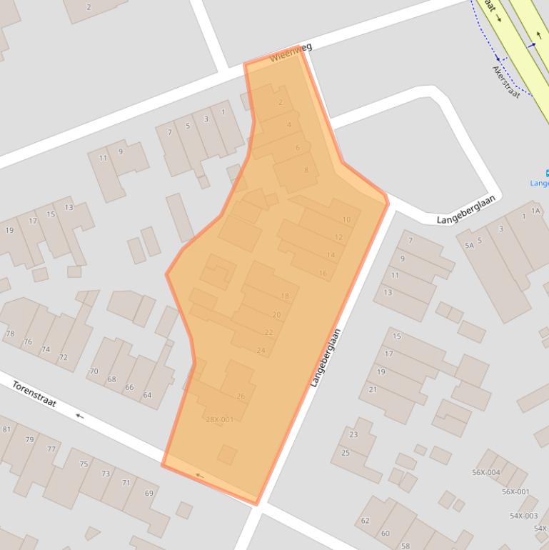 Kaart van postcodegebied 6445AS.