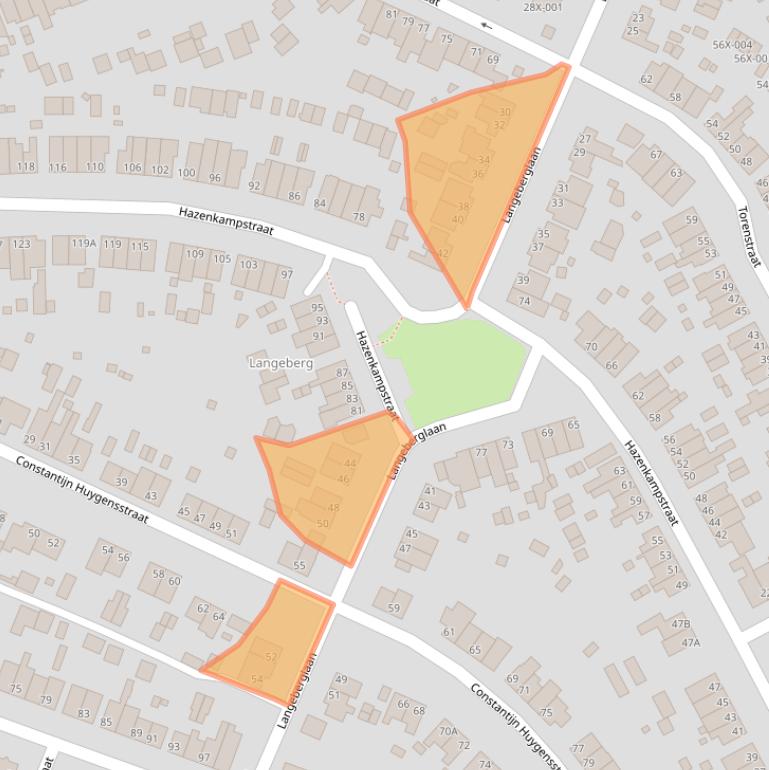 Kaart van postcodegebied 6445AT.