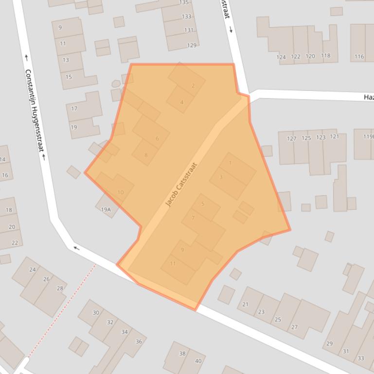 Kaart van postcodegebied 6445BH.