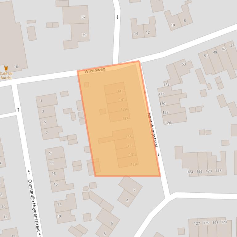 Kaart van postcodegebied 6445BM.