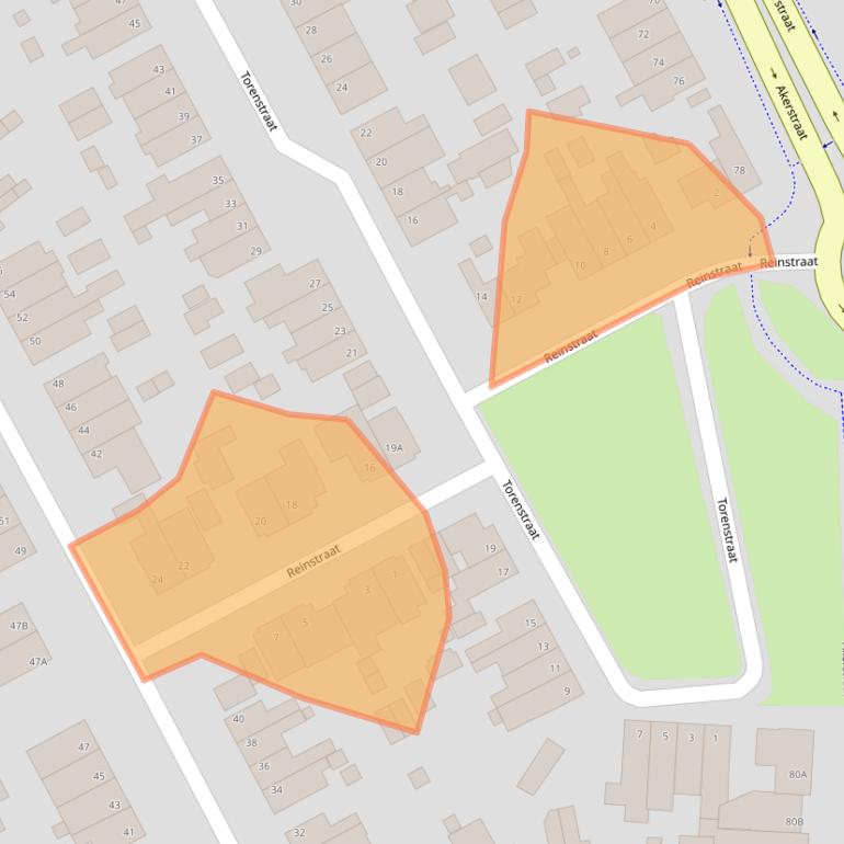 Kaart van postcodegebied 6445BT.