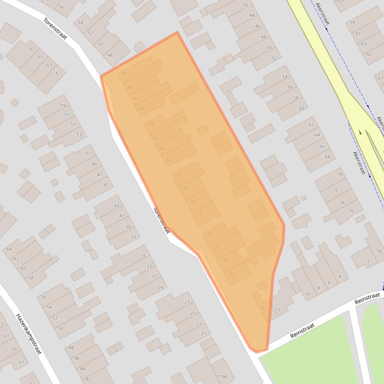 Kaart van postcodegebied 6445BX.