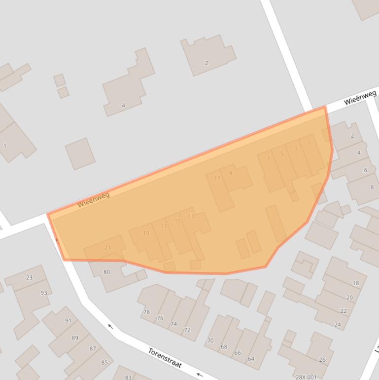 Kaart van postcodegebied 6445CA.