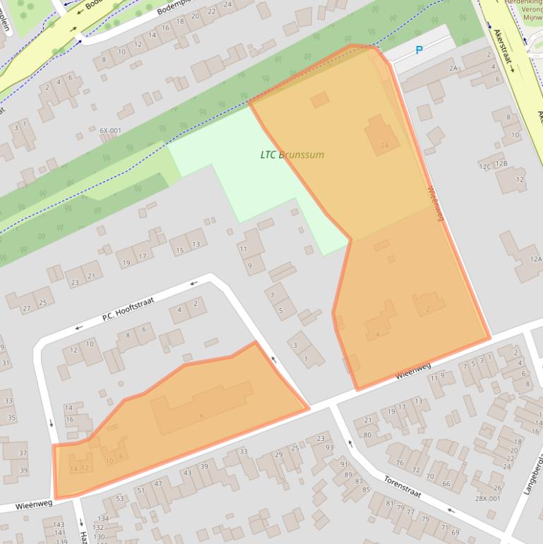 Kaart van postcodegebied 6445CD.