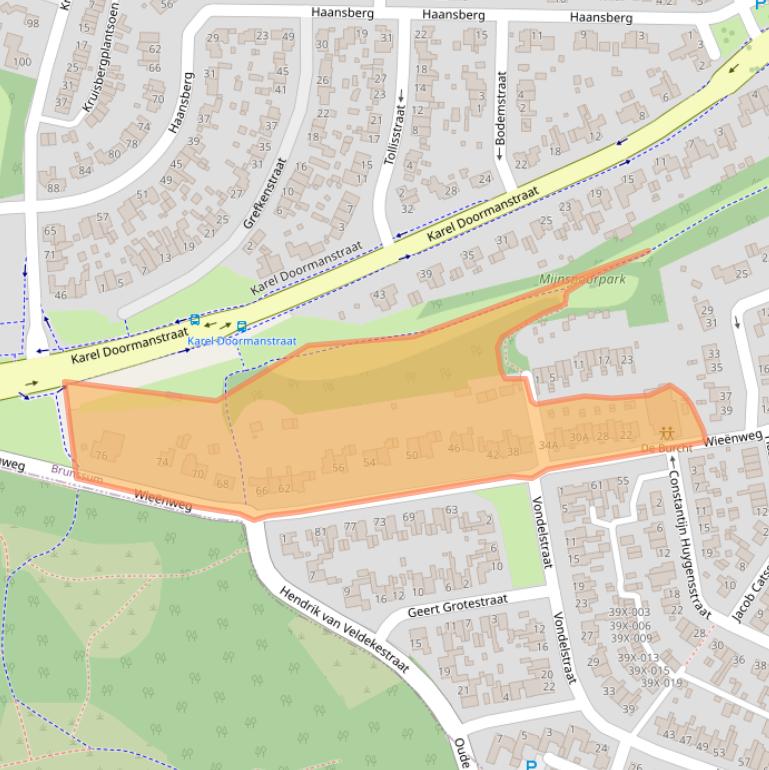 Kaart van postcodegebied 6445CE.