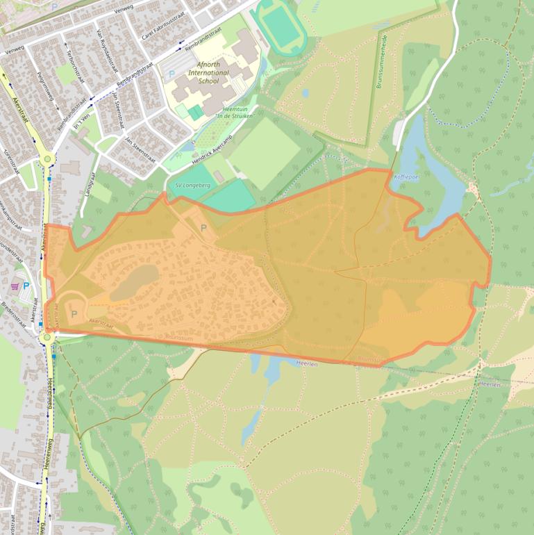 Kaart van postcodegebied 6445CP.