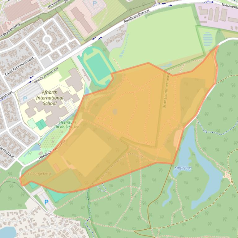 Kaart van postcodegebied 6445EK.