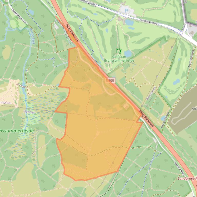 Kaart van postcodegebied 6445PD.