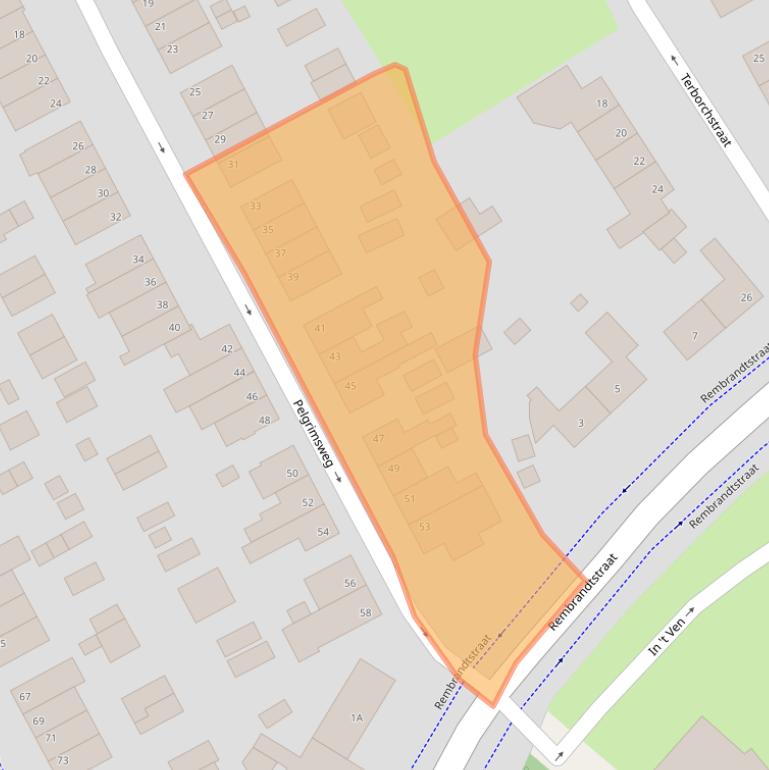 Kaart van postcodegebied 6445XN.