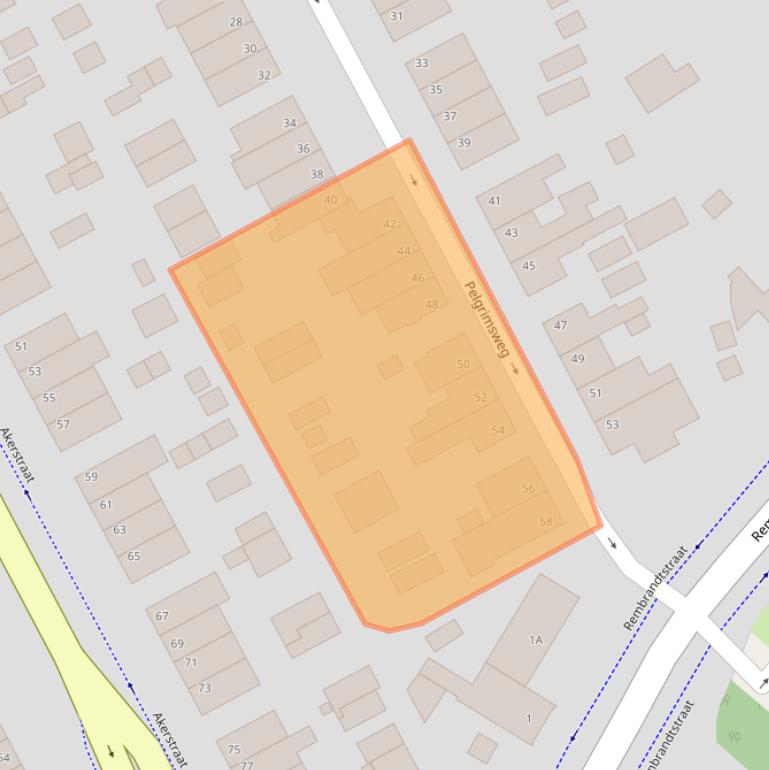 Kaart van postcodegebied 6445XR.