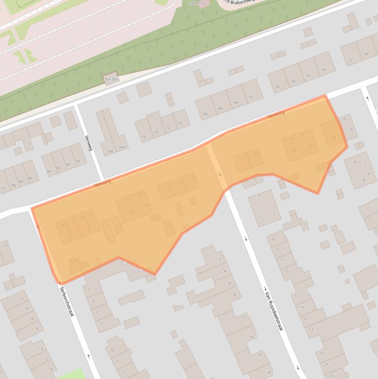 Kaart van postcodegebied 6445XT.