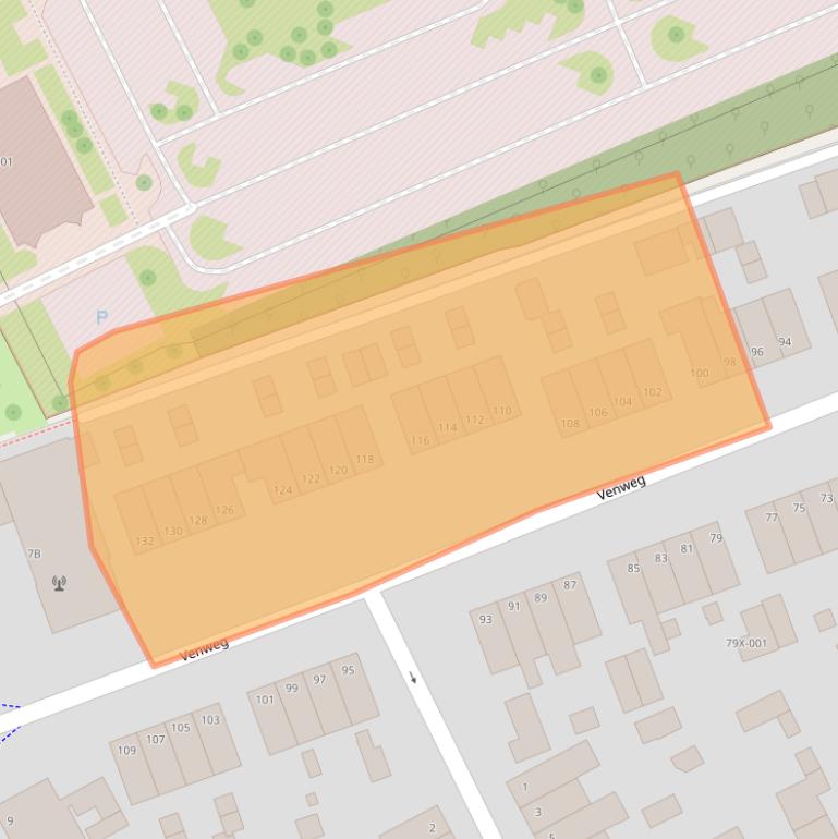 Kaart van postcodegebied 6445XZ.