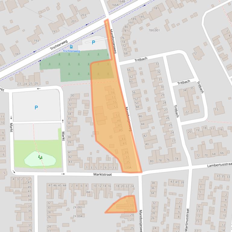 Kaart van postcodegebied 6446AB.