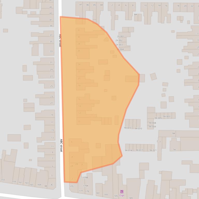 Kaart van postcodegebied 6446AH.