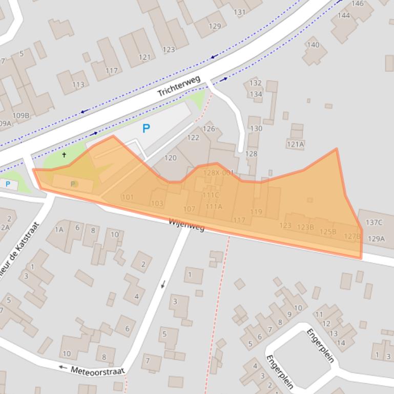 Kaart van postcodegebied 6446AJ.