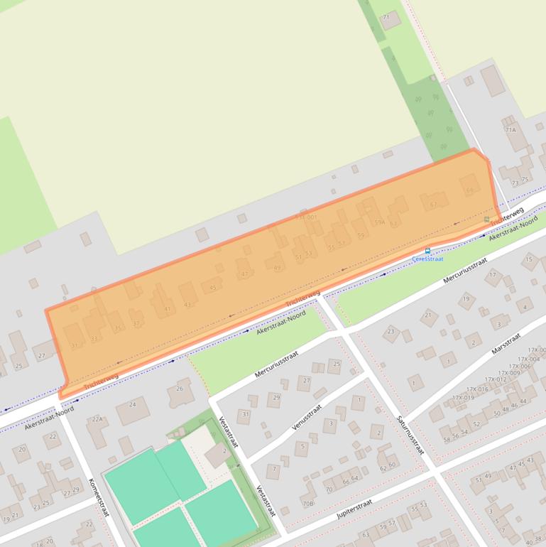 Kaart van postcodegebied 6446AN.