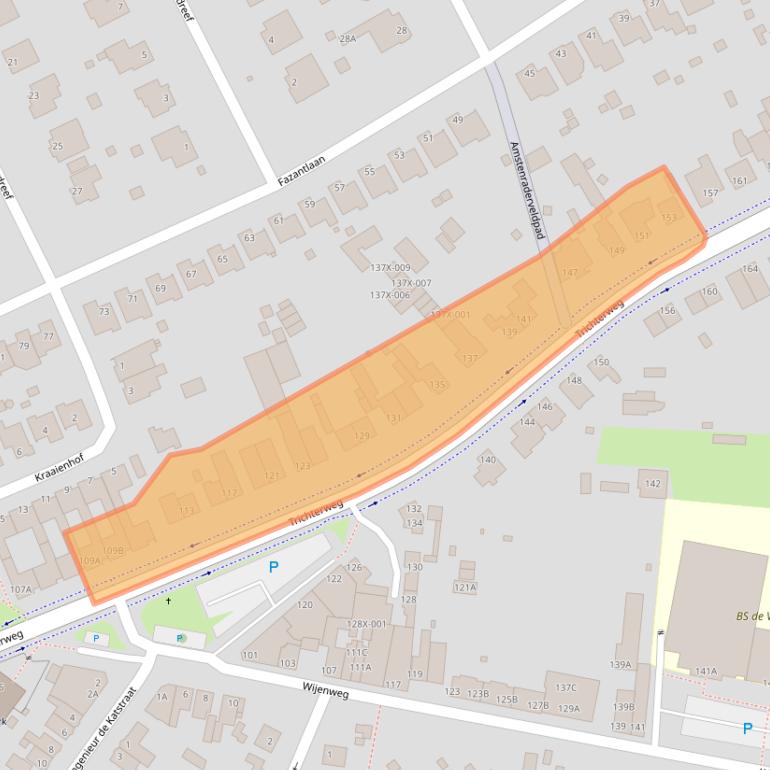 Kaart van postcodegebied 6446AR.